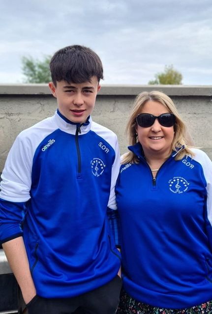 Gillian O'Reilly with her son Scott.