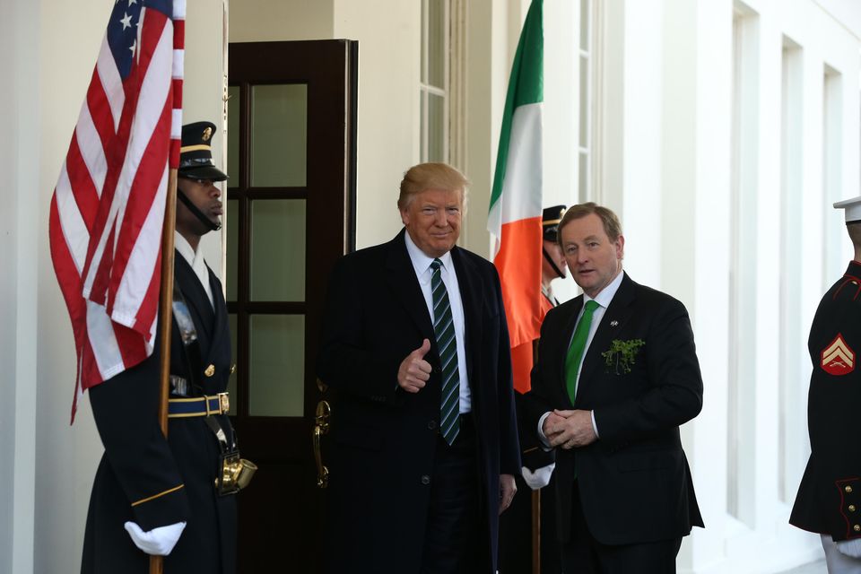 Enda Kenny meets with President Trump for the first time (Photo: Gerry Mooney)