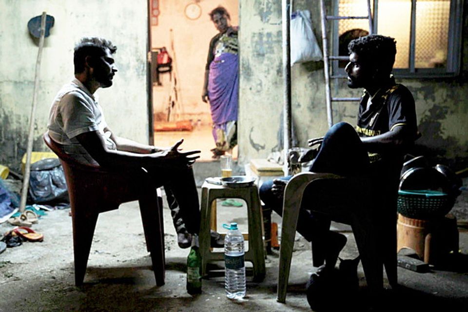 Ganesh with his best friend Rakesh in Against the Tide: Storyville