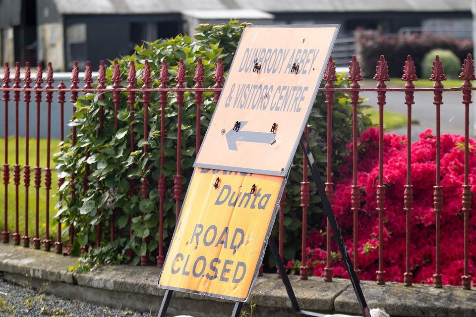 Road works at Dunbrody abbey. Photo; Mary Browne