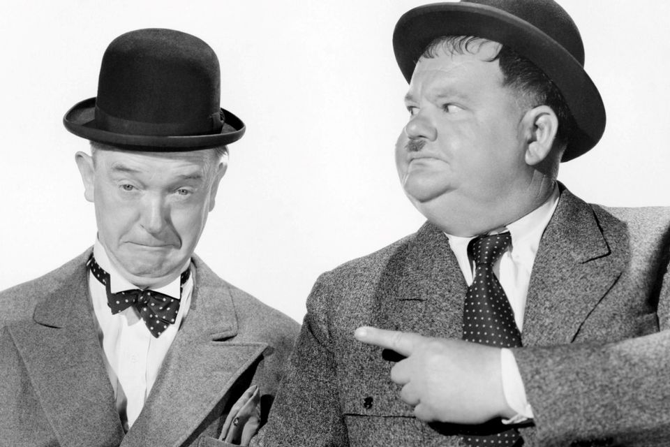 Forgotten stars:  Stan Laurel and Oliver Hardy.
