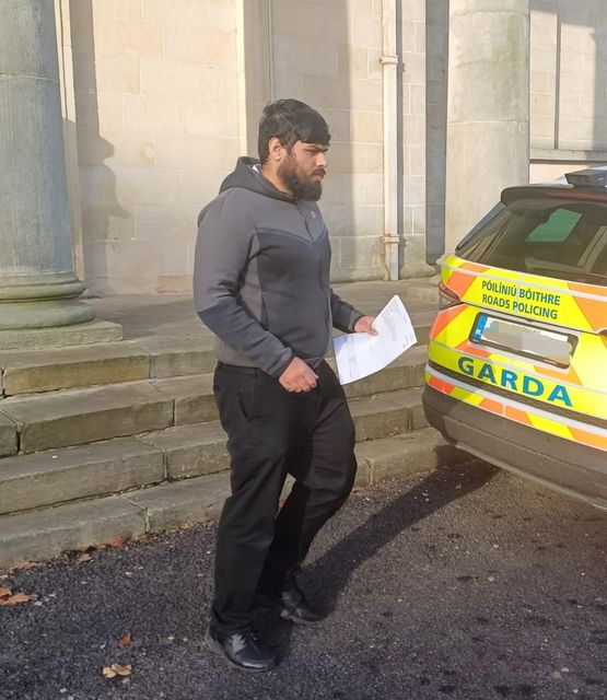 Ali Hassan (20) leaving Cavan Courthouse.