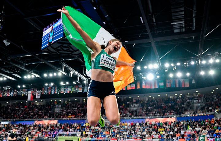 ‘I’m proud of this’ – Kate O’Connor wins pentathlon bronze at World Indoor Championships in Poland