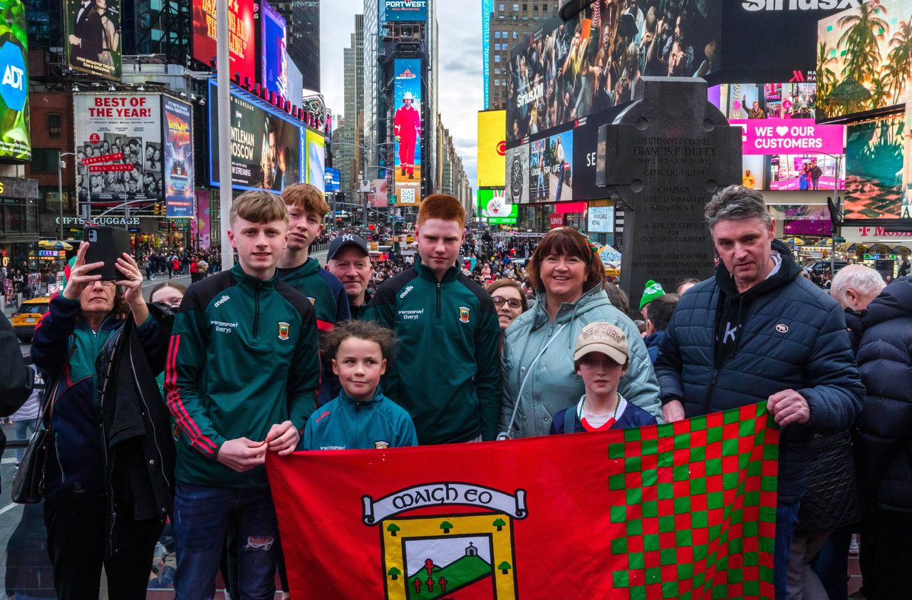 See New York’s Times Square turn into a sea of Red and Green as Mayo ...