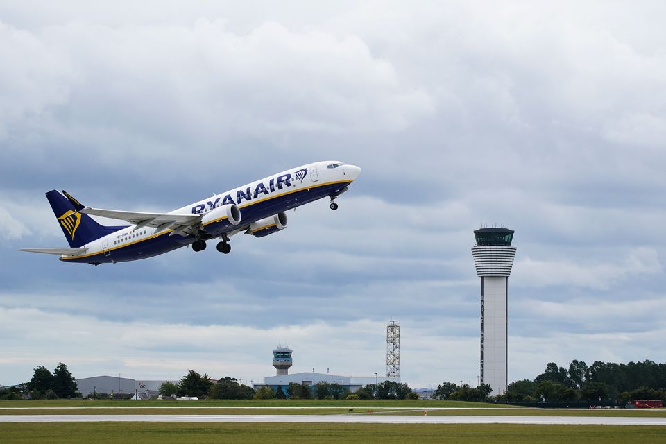 Ryanair said it wants to recoup 15,000 euro in costs from a disruptive passenger (Brian Lawless/PA)