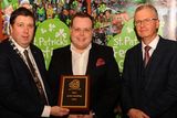 thumbnail: Matthew Bowman, The Europe Hotel accepting the Best Greened Building Award from Cllr Niall Kelleher, Mayor of Killarney, and PJ McGee, Daly's SuperValu, sponsor, at the St. Patrick's Festival Killarney parade prizegiving function in The International Hotel on Tuesday night. Picture: Eamonn Keogh
