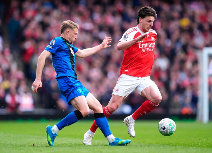 Declan Rice misses training as Arsenal host Sporting Lisbon for decisive Champions League quarter-final