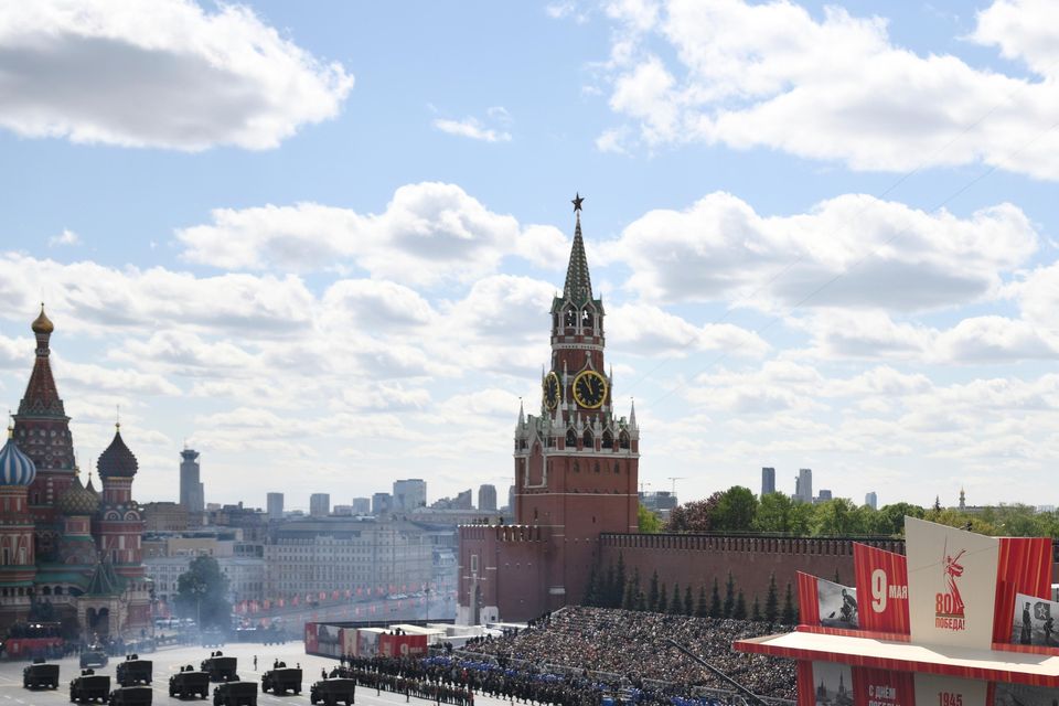 Russian military parade in Moscow's Red Square yesterday, to mark Victory Day after World War II. Photo: RIA Novosti via AP