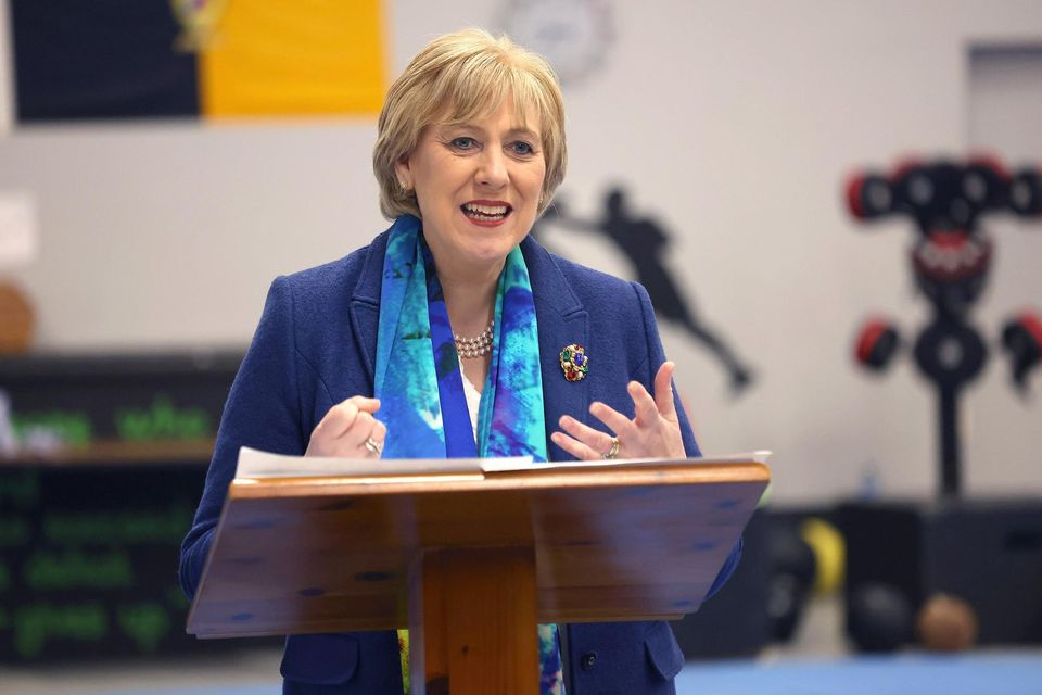 Social Protection Minister Heather Humphreys outlined how people struggling with funeral costs can apply for support. Photo: Damien Eagers