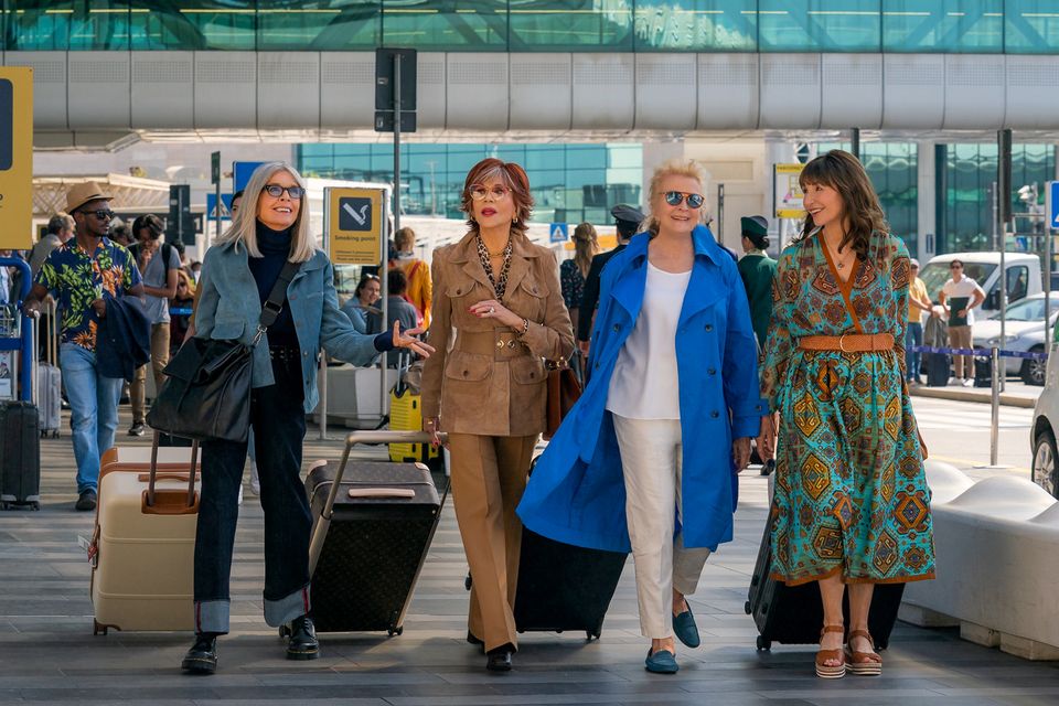 Diane Keaton, Jane Fonda, Candice Bergen and Mary Steenburgen in a scene from new comedy Book Club: The Next Chapter