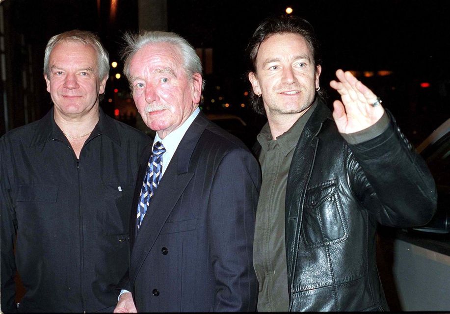 Bob Hewson with his sons Norman and Bono, who also have a half-brother