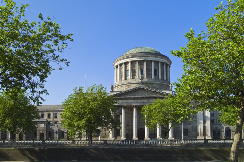 The Four Courts in Dublin. Stock photo