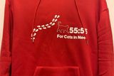 thumbnail: A friend of Ciara's has designed this hoodie for her to wear as she walks to raise funds for cats in need