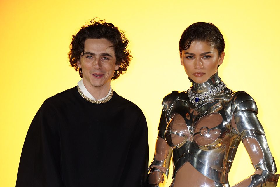 Timothee Chalamet and Zendaya star in the sequel to the sci-fi epic (Jordan Pettitt/PA)