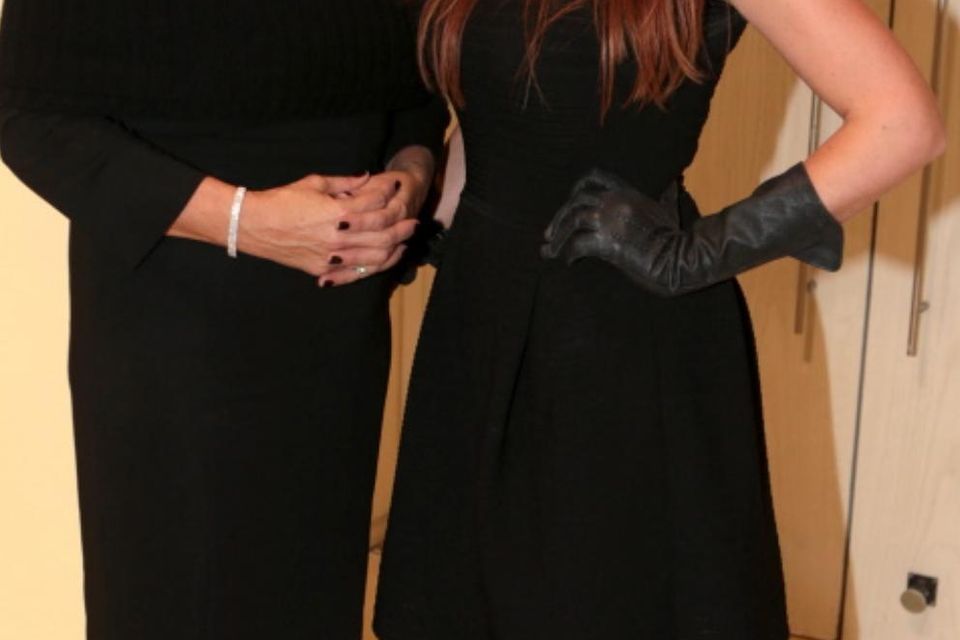 Michelle Rocha and daughter Natasha at the launch of the Louise Kennedy Autumn/Winter 2013 collection at the Hugh Lane Gallery in Dublin.