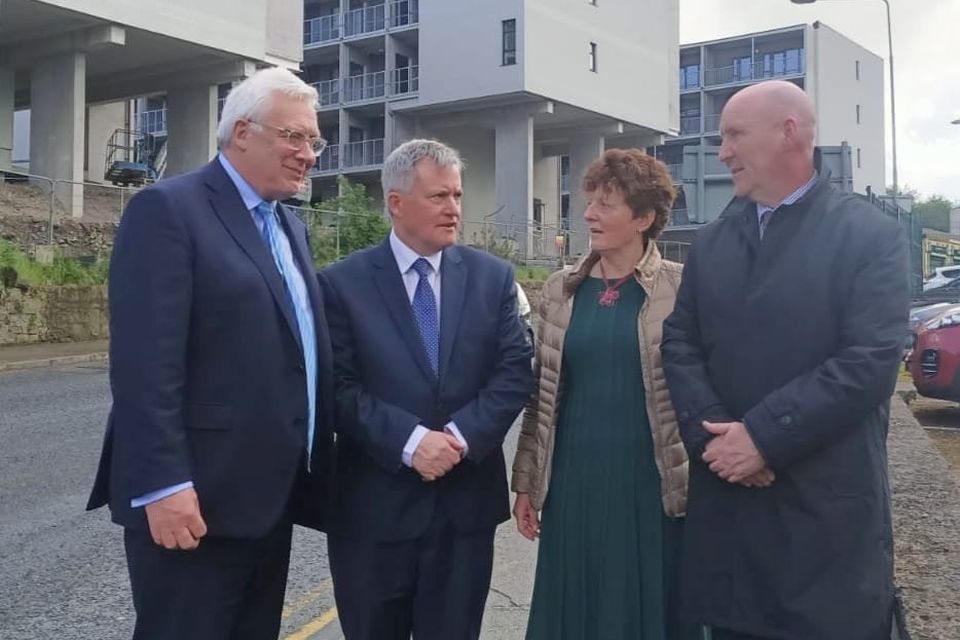 The Minister was welcomed to An Cairéal, a new apartment complex at Donore Road, Drogheda. which will provide 66 age friendly homes for people on Louth County Council’s social housing waiting list. Photo: Aidan Dullaghan/Newspics 