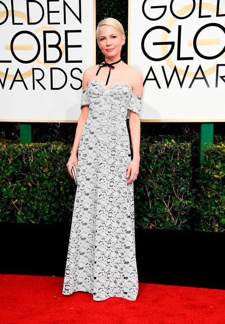 Actress Michelle Williams attends the 74th Annual Golden Globe Awards at The Beverly Hilton Hotel on January 8, 2017 in Beverly Hills, California.  (Photo by Frazer Harrison/Getty Images)