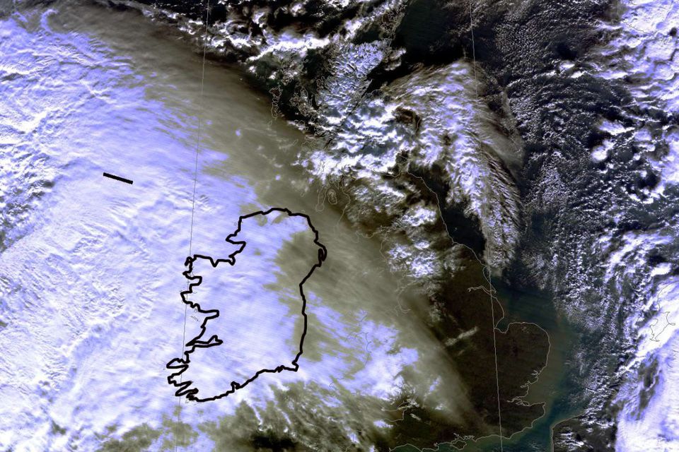 The storm approaching Ireland