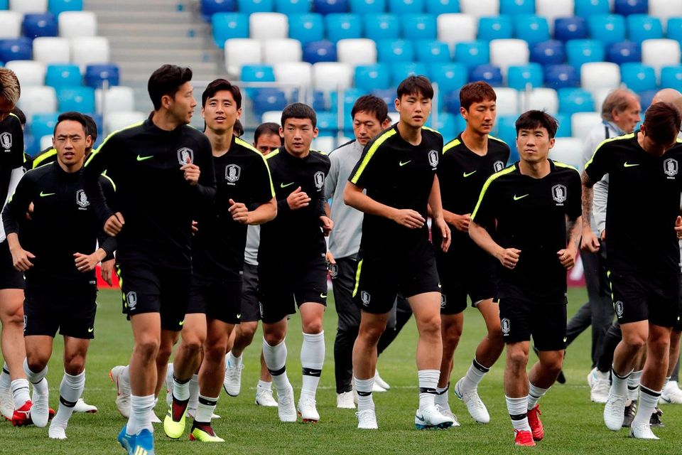 South Korean football squad swapped jerseys in training to confuse Swedish  spies