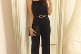 thumbnail: Siomha teams a Topshop jumpsuit with gold accessories for a night out. Photo: Siomha Connolly Instagram