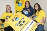 thumbnail: Jenny O'Brien (New Ross), Sinead Ronan Wells (Pieta) and Aoife Cullen (New Ross) were at the launch of Darkness into Light at MJ O'Connor's building in Drinagh on Wednesday evening. Pic: Jim Campbell