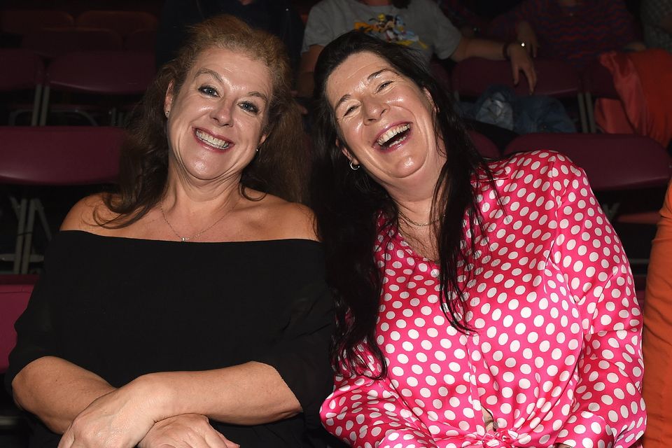 Amanda Matthews and Michelle Synnott at the Thin az Lizzy / Pat McManus Band gig in The Crescent Theatre. Photo: Colin Bell Photography