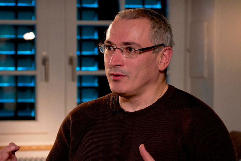 Mikhail Khodorkovsky, the former ceo of Yukos Oil Company and one of the foremost critics of Vladimir Putin