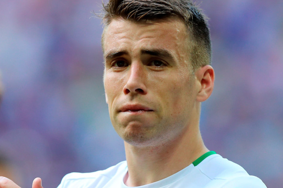 Seamus Coleman after the game. Photo: Chris Radburn/PA Wire