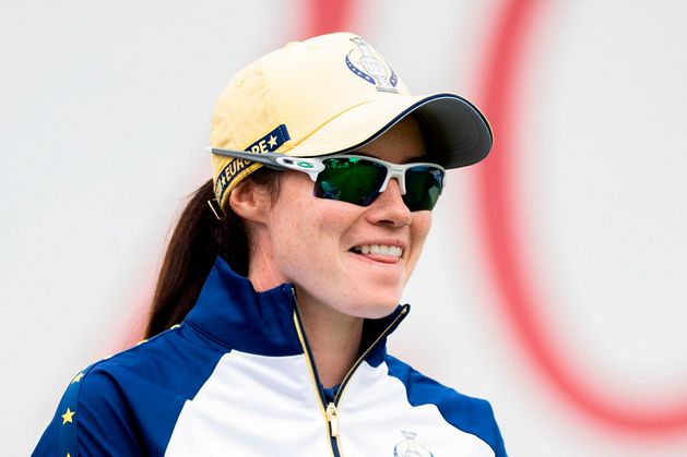 Leona Maguire wins Solheim singles match in style as Europe fall just short in dramatic final day