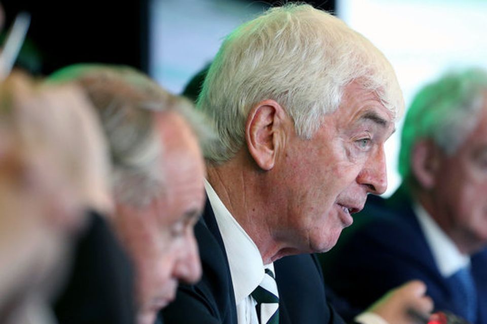 Tom Grace during the IRFU Annual Council Meeting earlier this month. Grace was today appointed as the Chairman of the Lions Board