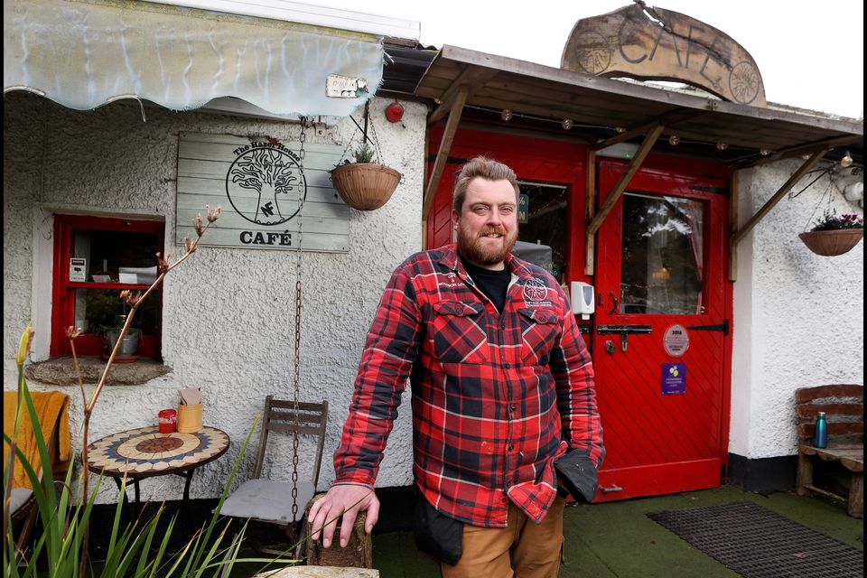 Niall Fitzharris, owner of the Hazel House Cafe and Woodwork School in Rathfarnham, Co Dublin. Photos: Steve Humphreys