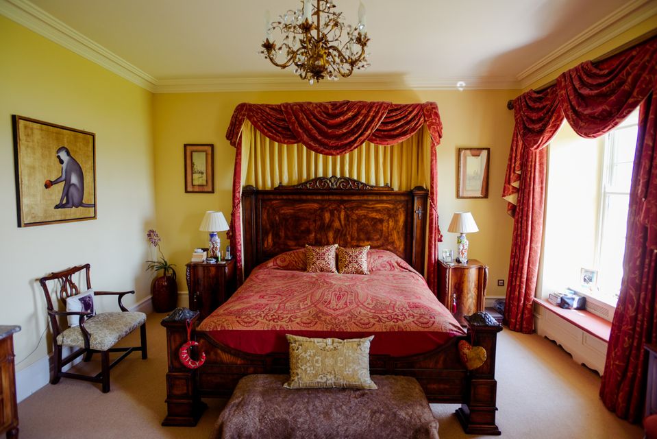 A bedroom at Burren House.