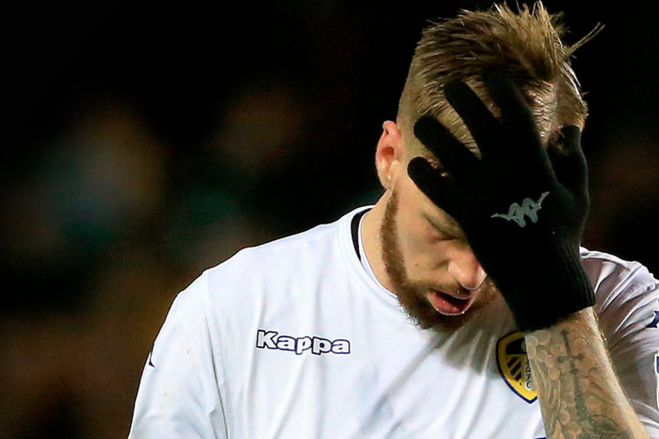 SETBACK: Leeds United’s Pontus Jansson shows his dejection at the end of the Sky Bet Championship defeat to Hull at Elland Road. Pic: PA