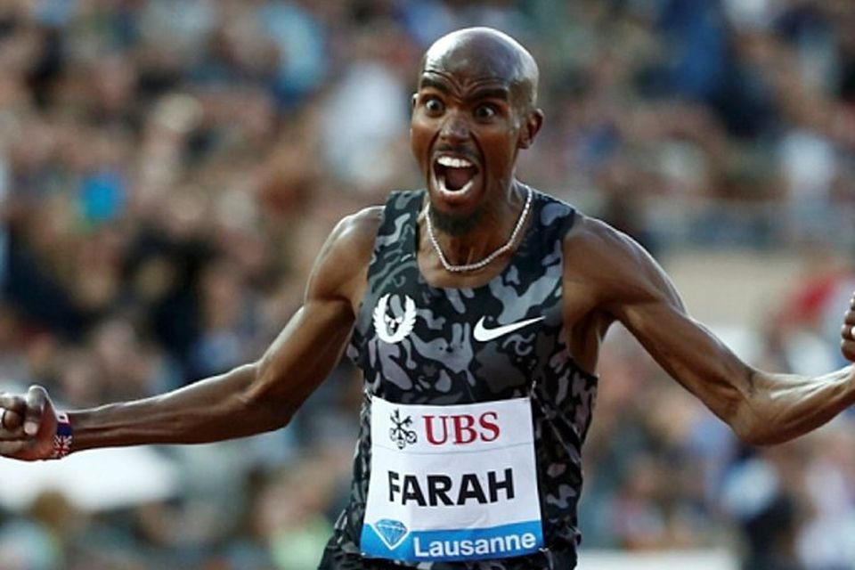 Boiling over: Mo Farah won the 5,000m in Lausanne but then is alleged to have told team-mate Andy Vernon to 'f*** off' Photo: GETTY IMAGES