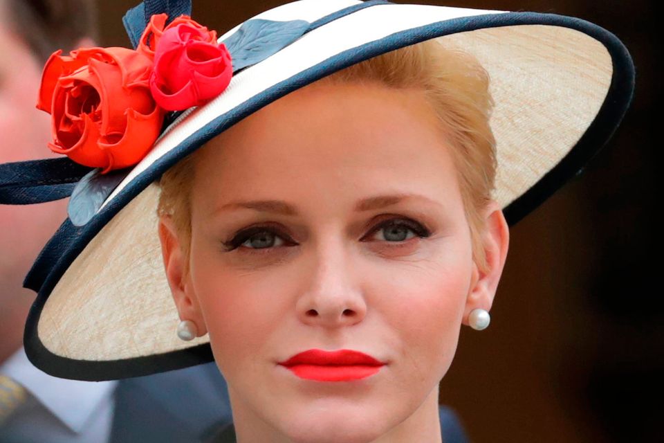 Princess Charlene attends the celebrations marking Monaco's National Day at the Monaco Palace