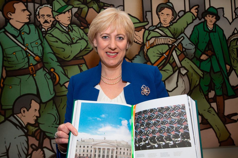 Minister Heather Humphreys launches Centenary, a book documenting the Ireland 2016 Centenary. Photo: Tony Gavin
