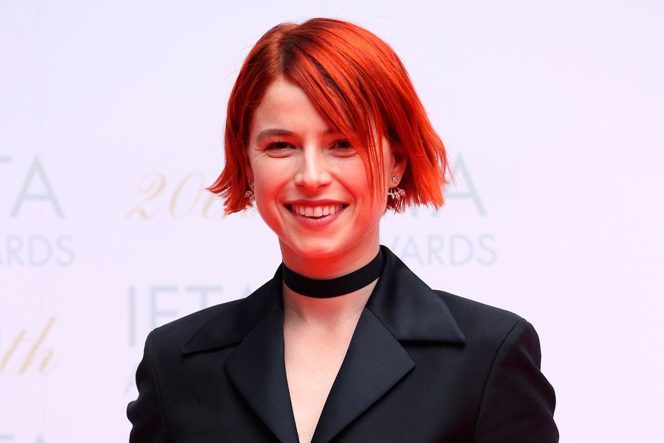 Jessie Buckley arrives on the red carpet ahead of the 20th Irish Film and Television Academy (IFTA) Awards ceremony at the Dublin Royal Convention Centre. Photo: Damien Eagers/PA Wire