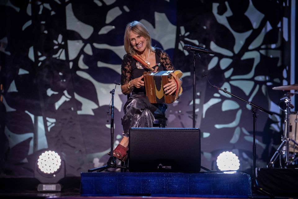 Sharon Shannon pictured on stage at the Kerry Sports Academy, MTU during the Rose of Tralee International Festival TV Rose Selection night on Tuesday 20th of August. Photo: Domnick Walsh