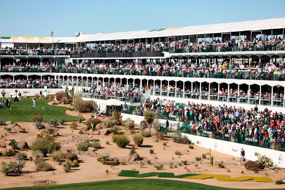 The Phoenix Open in Arizona attracts huge crowds