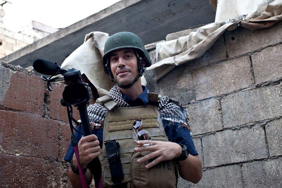 American journalist James Foley is pictured while covering the civil war in Aleppo, Syria. Photo: AP