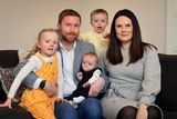 thumbnail: Family: Jim and Grainne Gallagher with their children, Isabelle (5), Max (2) and Juliette (eight weeks). Picture by Frank McGrath
