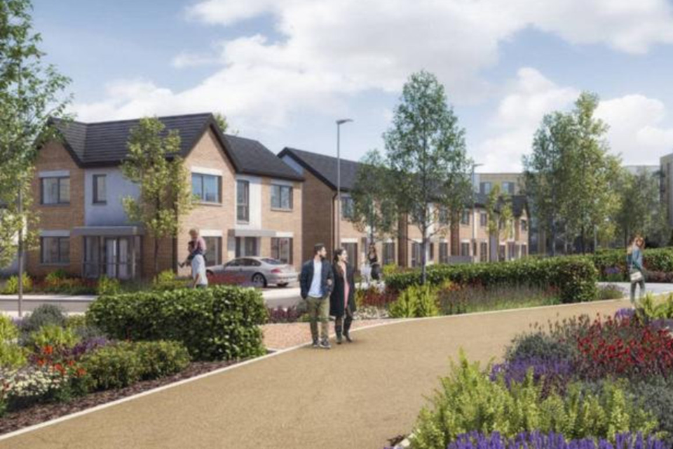 An artist’s impression of the planned development