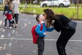 thumbnail: The big day: Harrison Kearney on his first day at Citywest & Saggart Community National School. PHOTO: MARK CONDREN