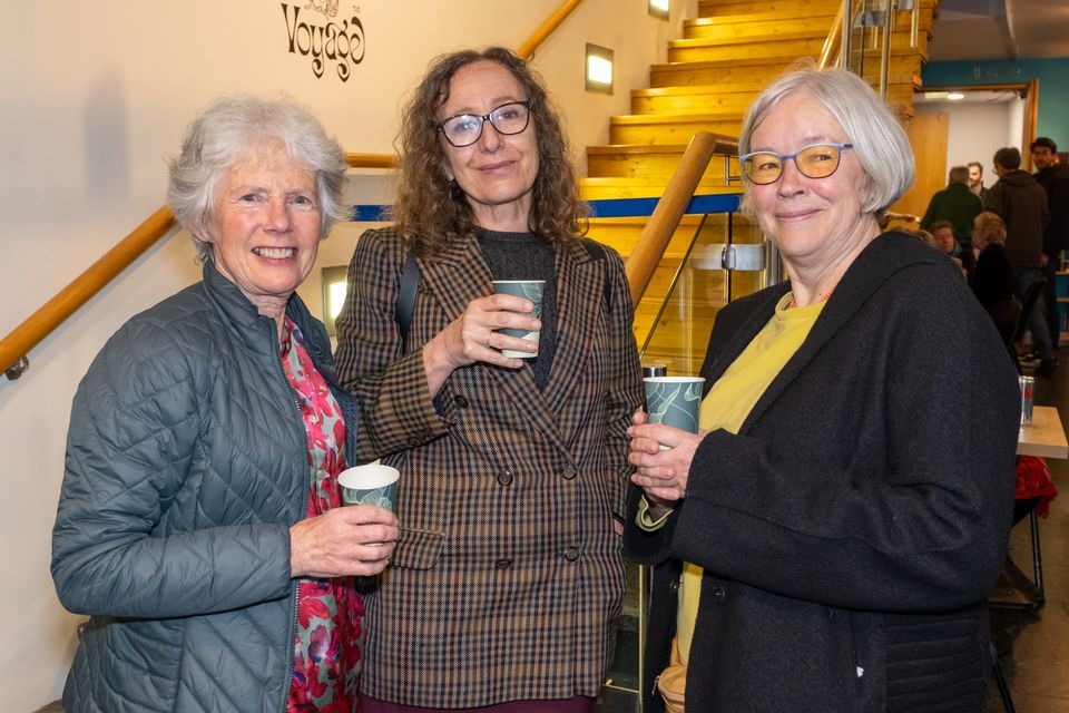 Sheila Gannon, Paola Catizone and Eleanor Mayes at the Mermaid to see Orchestra Baobab/Jazz In The Round. Photo: Leigh Anderson