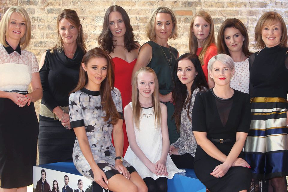 Back row from l to r, are Claire Byrne, aisling O'Neill, Aoibheann McGarrity, Sophie Robinson, Mairead Farrell and Mary Kennedy. Front row, Una Foden, beth McNulty, kelly Thornton and Sinead Kennedy. Photo: Damien Eagers