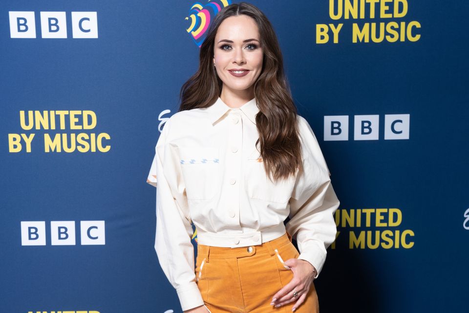 Eurovision presenter Julia Sanina (James Stack/PA)