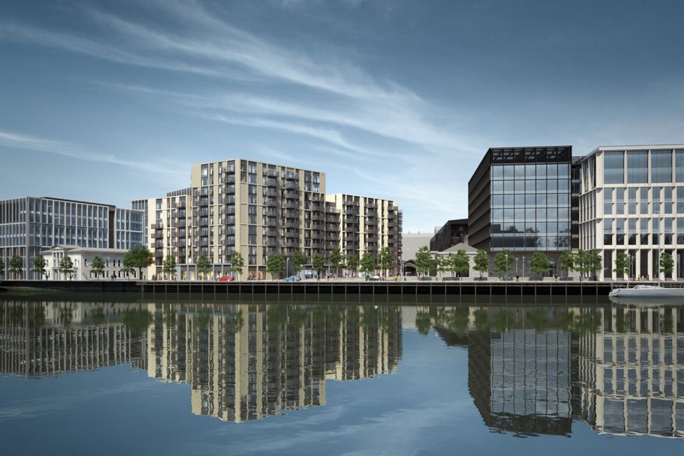 Waterside location: The six-acre Horgan’s Quay development in Cork will have apartments, train station access, office space, a food market, shops, restaurants, a hotel and a crèche