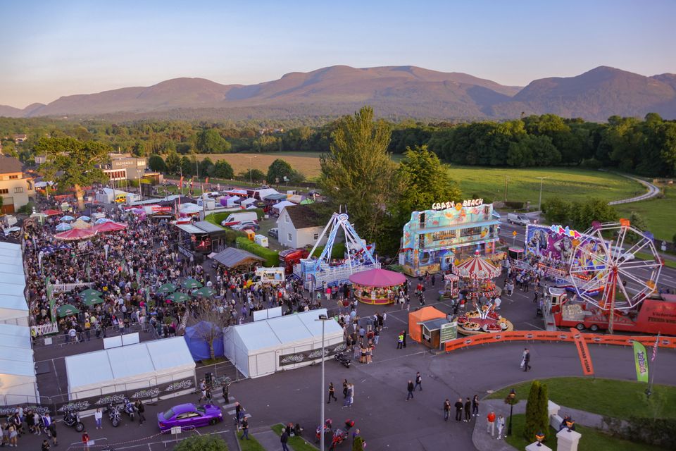 Bikers Paradise...  Ireland BikeFest – the country’s largest, free open motorcycle festival where the Bike Village located on the grounds of The Gleneagle Hotel, drew huge crowds. Photo: Valerie O'Sullivan.