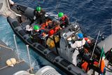 thumbnail: LÉ Samuel Beckett Rescues 772* Migrants During a Complex Search & Rescue Operation. Picture: Irish Defence Sources