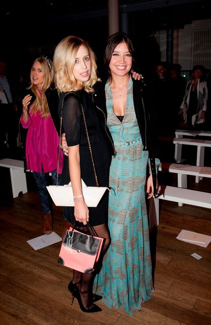 Peaches Geldof (L) and Daisy Lowe pictured together in 2013 (Photo by John Phillips/UK Press via Getty Images)